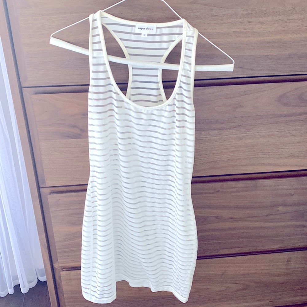 White Superdown Sheer Coverup - Picture 3 of 10